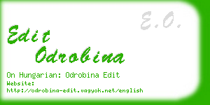 edit odrobina business card